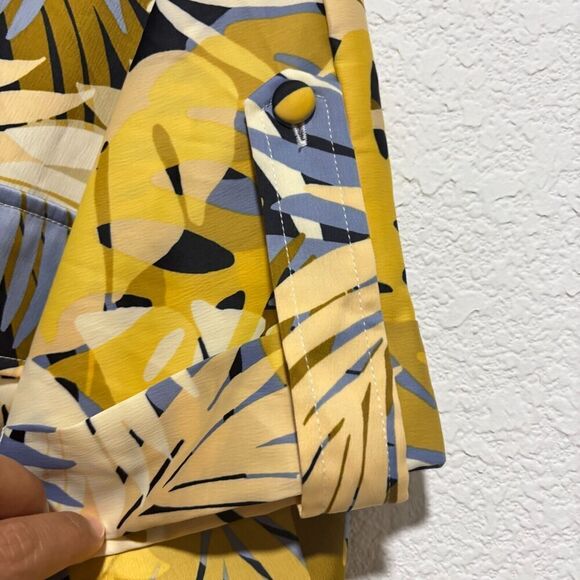 INC International Concepts Jeannie Mai X INC Midi Dress Plus 0X Palm Print - Picture 9 of 12